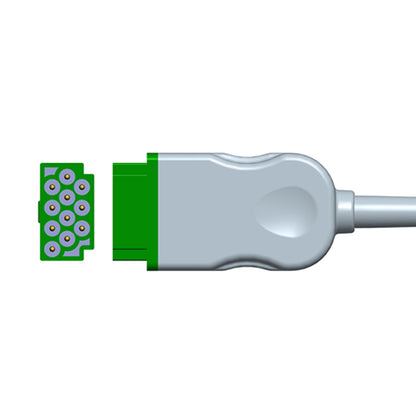 FOB 2017003-001 (GE/Marquette Compatible ECG Trunk Cable)