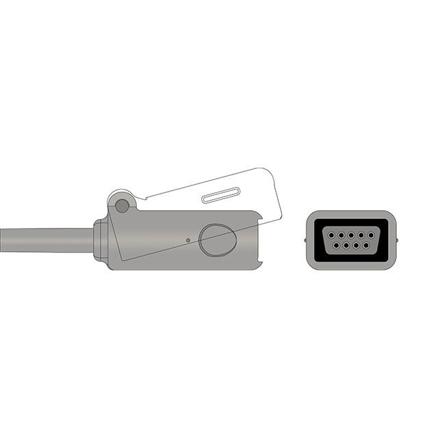 FOB 2006644-001 (GE/Marquette Compatible SpO2 Adapter Cable)