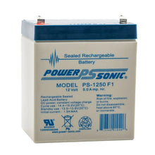 12V / 5Ah, Sealed Lead Acid Battery PS 1250 F1