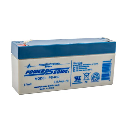 6V / 3.5Ah, Sealed Lead Acid Battery PS 630