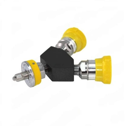 Ohmeda Y-Block, Male Quick-Connect x Female Coupler, Air