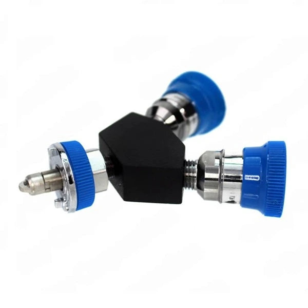 Ohmeda Y-Block, Male Quick-Connect x Female Coupler, Nitrous