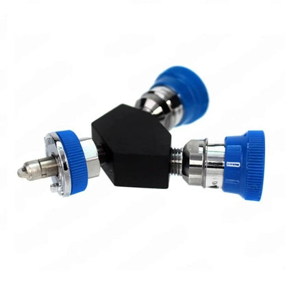 Ohmeda Y-Block, Male Quick-Connect x Female Coupler, Nitrous