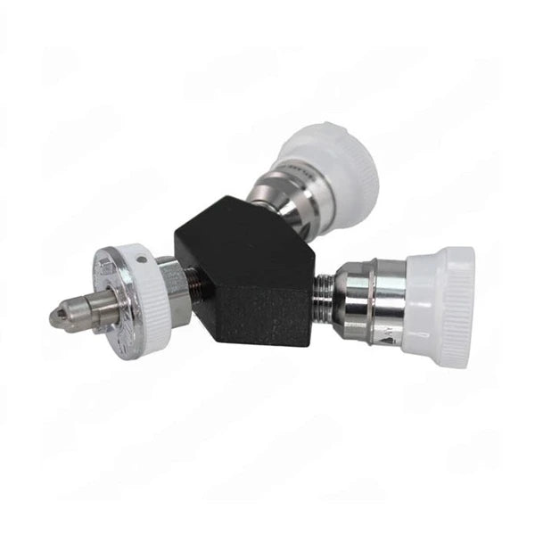 Ohmeda Y-Block, Male Quick-Connect x Female Coupler, Vacuum
