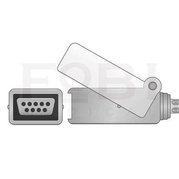 FOB 2027263-002 (GE/Marquette Compatible SpO2 Adapter Cable)